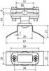 DEHN vezeték tartó FL30/RD6-11 LH ZS6.11 LH ZS 6.11 FL30 SBB PA V2A