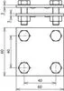 DEHN keresztösszekötő FL30/FL30mm KS FL30 V4A