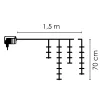 Xmas jégcsap 80LED 1,5m hidegfehér