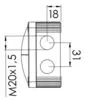 Kötődoboz 85x85x51mm falon kívüli, IP66/IP67, csavaros fedél, COMBI308