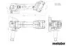 Metabo sarokcsiszoló akkus W18 7-125,akku és töltő nélkül