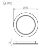 LED BEÉP.LPA 12W 4000K 1250lm FEHÉR TAVO LED DO 12W-NW lámpa