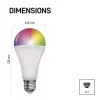 GOSMART LED izzó E27 normál 14W 1400lm RGB, dimmelhető, ZigBee