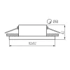 Dekorációs keret süllyesztett fgogl.nélk 12VAC-DC 220-240V AC 10W GX 5,3/GU10