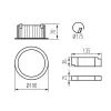 MÉLYSUGÁRZÓ LED 30W SÜLLY 190mm 4000K 3150lm