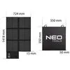 NEO hordozható napelemes töltő 120W 2xUSB@