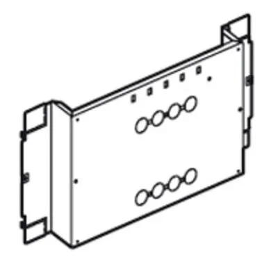 XL3 szerelölap 850mm 1-2 DPX-is 250