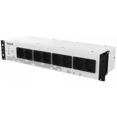 KEOR PDU 19 elosztósor 800VA/480W C14 aljzat+C13-SCH kábel / 8 SCH.alj