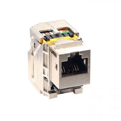 KEYSTONE LCS RJ45 PORT CAT6A STP árnyékolt, 180° 500Mhz, 10 gigabit