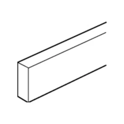 XL3 Rézsín 12x4mm merev tömör lapos furat nélkül, 160A, 991,5mm