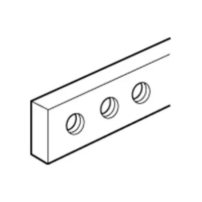 XL rézsín 12x2mm fúrt,lapos 110A hossz: 992mm