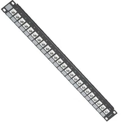 LINKEO patch panel 24modulRJ45 UTP keystone 110-hez müanyag kábeltartóval