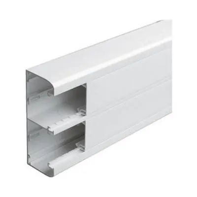 DLP csatorna 130x50mm 2 rekeszes,fedéllel 12m/doboz+válaszfal+2x45mm fedél