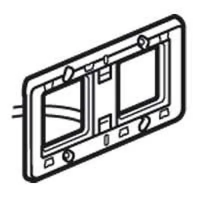 PRMOSAIC rögzítő perem 2x 2 modul fényjelzős rögzítő köröm nélkül, vízszintes