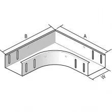 Kábeltálca sarok elem KBSI 60x200