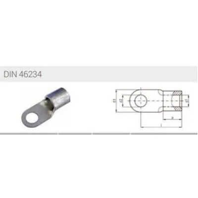 SZEMES SARU 10mm2 D6mm Kábelsaru DIN46234 10mm2 D6mm