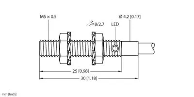 Induktiv érzék.BI1-EG05-AP6X