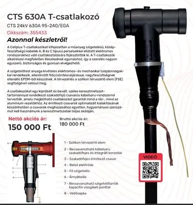 T-csatlakozó CTS 630A @