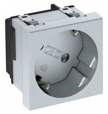 Dugalj 1-es 33° 250V 10/16a m45 alu festett aluminium