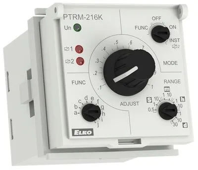 Időrelé PTRM-216K/UNI 12-240V AC-DC multifunkcionális időrelé 2X co 16 A