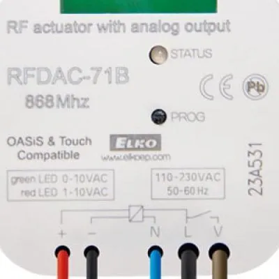 RF analóg aktor 1-10V kimenettel rfdAC-71b