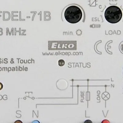 RF dimmer aktor kompakt+LED 230V