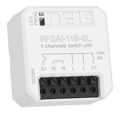RF egyfunkciós kapcs.+Külső 8A 1NO RFSA11B helyett is