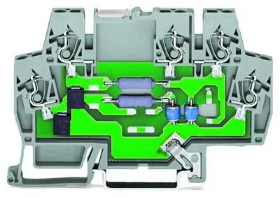 Túlfeszültség levezető modul 24V/DC W=6mm, 2,5mm2, DIN-sínre, szürke