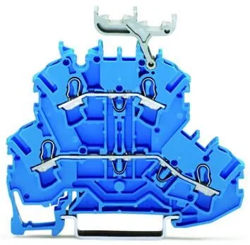 WAGO 2 emeletes átmenő kapocs 0,25-2,5/4/mm2 kék