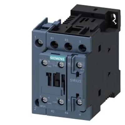 SIEMENS 3RT2526-1BP40 mágneskapcsoló 11kW 2NO+2NC 230V DC