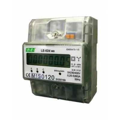 FOGY.MÉRŐ LE02d 3FÁZ. 5-63A LCD DIN