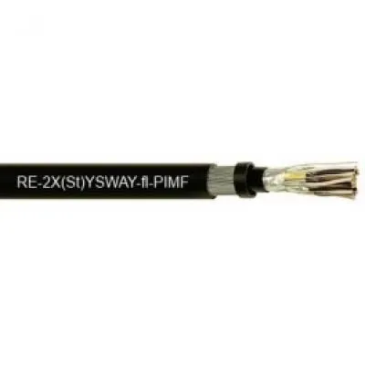 RE-2X(ST)YSWAY-FL 16x2x1,3 RM FEKETE MŰSZERKÁBEL, MEINHART S.C.