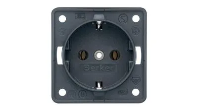 BERKER integro aljzat fekete 16A 250V