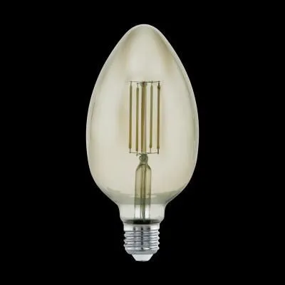 LED E27-B80 1x4W SMOKY 3000K 360m@