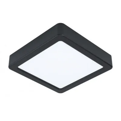 FUEVA 5 LED mennyezeti 160X160 4000K@ IP44 fekete, szögletes 11W 1350lm