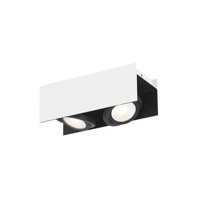 VIDAGO LED mennyezeti 2x5,4W fehér/fekete@ SOL