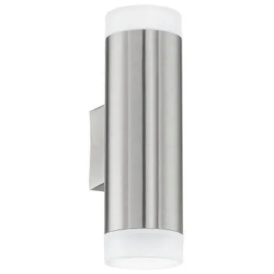 LED-es kültéri fali GU10 2x2,5W IP4 inox riga-LED