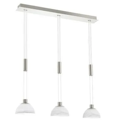 MONTEFIO LED-es függeszték 3x6W matt nikkel