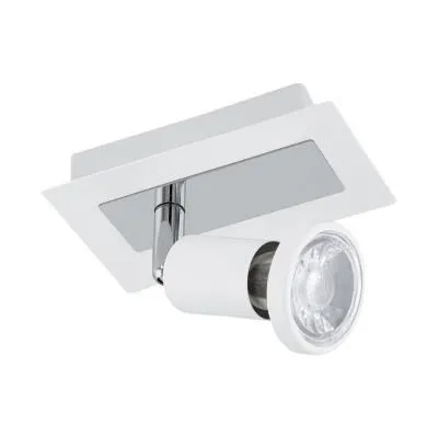 LED-es fali GU10 1x5W fehér/króm Sarria