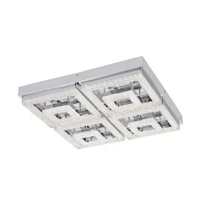 FRADELO LED-es mennyezeti 48W króm 3000K 5000lm