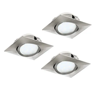 PINEDA LED beépíthető 3x6W 8,4cm szögletes