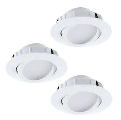 PINEDA LED beépíthető 3x6W 8,4cm fehér