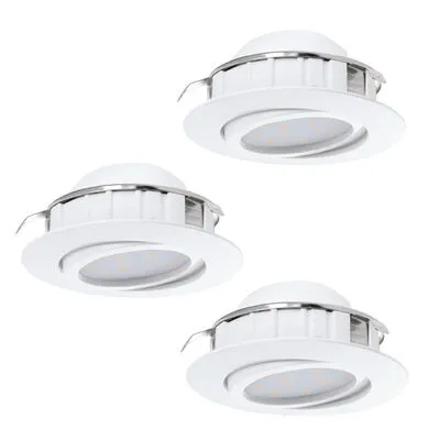 PINEDA LED beépíthető 3x6W 8,4cm fehér