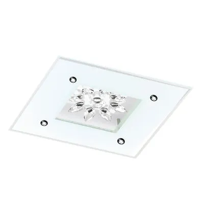 BENALUA 1 LED mennyezeti 18W 37cm fehér@ fehér/kristály,3000K,2000lm