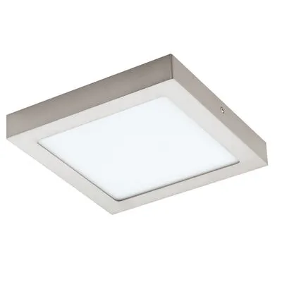 FUEVA-C LED RGB mennyezeti 15,6W nikkel@ 22,5×22,5 cm