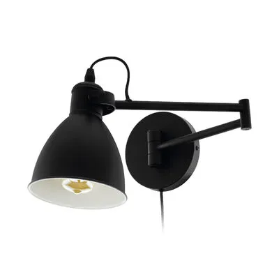 SAN PERI LED fali E27 1x10W fekete