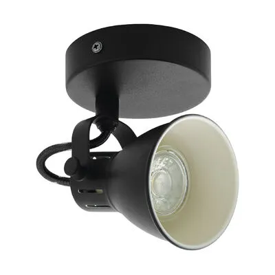 LED fali GU10 1x3,3W fekete seras2