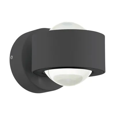 TREVIOLO LED kült fali 2x3W IP44 antracit