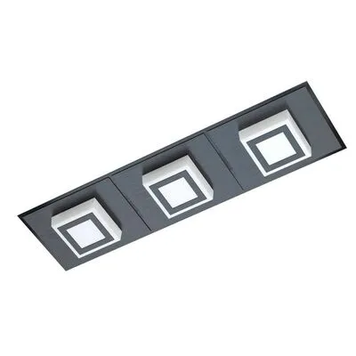 LED mennyezeti 3x3,3W 1020lm fekete MASIA