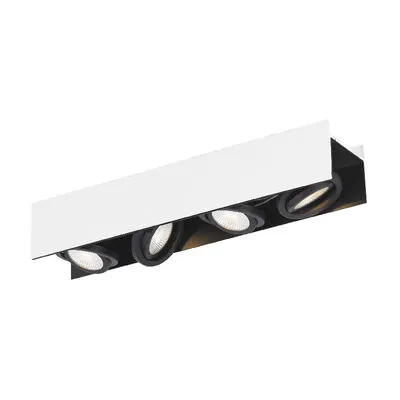 Vidago LED mennyezeti 4x5,4W fehér/fekete@ sol